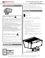 Above All V-LINE Series Instruction Manual preview