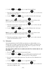 Preview for 27 page of ABQ Industrial Checkline TI-25DLXT Instruction Manual