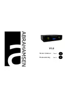 Abrahamsen VRC-1 Owner'S Manual preview