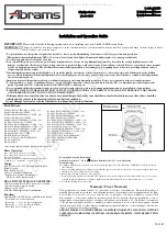 Preview for 1 page of Abrams StarEye Series Installation And Operation Manual