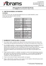 Preview for 7 page of Abrams TORNADO 3 Installation And Configuration Manual