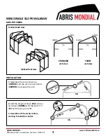 Предварительный просмотр 3 страницы ABRIS MONDIAL MINI SINGLE SLOPE WALKWAY Instructions