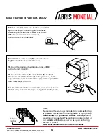 Предварительный просмотр 5 страницы ABRIS MONDIAL MINI SINGLE SLOPE WALKWAY Instructions