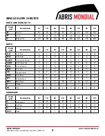 Preview for 2 page of ABRIS MONDIAL SINGLE SLOPE Manual