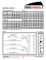 Preview for 2 page of ABRIS MONDIAL WALKWAY SHELTER Manual