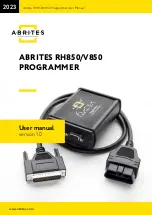 Предварительный просмотр 1 страницы ABRITES RH850 User Manual