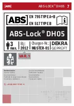 Preview for 7 page of ABS Safety ABS-Lock DH05 Quick Start Manual