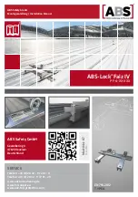 ABS Safety ABS-Lock Falz IV Installation Manual preview