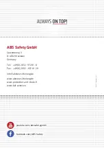 Preview for 8 page of ABS Safety ABS-Lock X-H-24 Manual