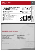 Предварительный просмотр 7 страницы ABS Safety ABS-Lock X-ST Series Installation Manual