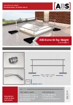 Preview for 1 page of ABS Safety Dome OnTop Weight Installation Manual