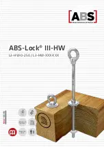 Preview for 1 page of ABS Safety Lock III-HW Manual