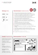 Предварительный просмотр 2 страницы ABS ABS-Lock FALZ IV-RB Quick Start Manual