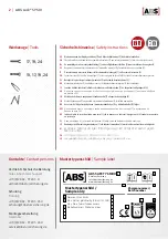 Preview for 2 page of ABS ABS-Lock SYS III Safety Instructions