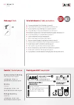 Предварительный просмотр 2 страницы ABS ABS-Lock VI Instructions Manual