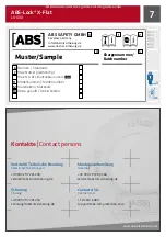 Предварительный просмотр 7 страницы ABS ABS-Lock X-Flat LX Series Installation Manual