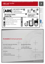 Предварительный просмотр 7 страницы ABS ABS-Lock X-Flat Instruction Manual