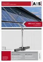 Preview for 1 page of ABS ABS-Lock X-Solar Installation Manual