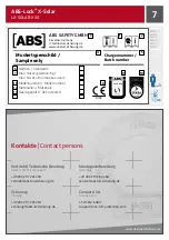 Предварительный просмотр 7 страницы ABS ABS-Lock X-Solar Installation Manual