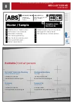 Preview for 8 page of ABS ABS-Lock X-SR-HD Installation Manual