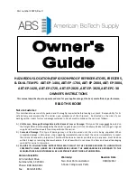 Предварительный просмотр 1 страницы ABS ABT-EP-1404 Owner'S Manual