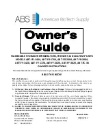 ABS ABT-FC-30 Owner'S Manual preview
