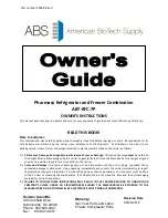 ABS ABT-RFC-7P Owner'S Manual preview