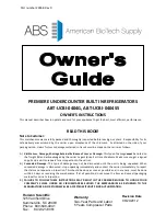 ABS ABT-UCBI-0404G Owner'S Manual preview