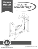 ABS GLUTE COASTER ABS1020 Owner'S Manual preview