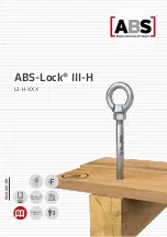 Предварительный просмотр 1 страницы ABS III-H Manual