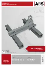 Preview for 1 page of ABS LaddAnchor Installation Manual