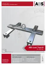 ABS Lock Falz IV PF-4-CU-ZW Installation Manual preview