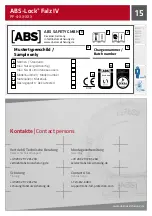 Предварительный просмотр 15 страницы ABS Lock Falz IV PF-4-CU-ZW Installation Manual