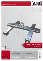 ABS Lock Falz IV PF-4 Series Installation Manual предпросмотр