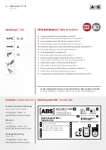 Предварительный просмотр 2 страницы ABS Lock X-T-21 Manual