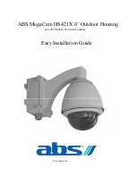 Preview for 1 page of ABS MegaCam HS421X Easy Installation Manual