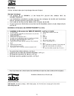 Preview for 6 page of ABS Nirolift Installation And Operating Instructions Manual