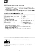 Preview for 7 page of ABS Nirolift Installation And Operating Instructions Manual