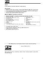 Preview for 10 page of ABS Nirolift Installation And Operating Instructions Manual