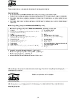 Preview for 13 page of ABS Nirolift Installation And Operating Instructions Manual