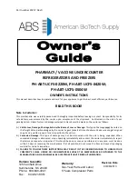 Предварительный просмотр 1 страницы ABS PH-ABT-UCFS-0220M Owner'S Manual