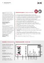 Preview for 2 page of ABS PS-COMFORT-WEST Safety Instructions