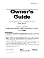 Preview for 1 page of ABS RFC-16A Owner'S Manual