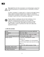 Предварительный просмотр 6 страницы Absaar AB-MJS150 User Manual