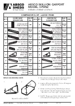 Preview for 3 page of Absco Industries SKILLION CPSN2 Assembly & Instruction Manual