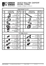 Preview for 4 page of Absco Industries SKILLION CPSN2 Assembly & Instruction Manual