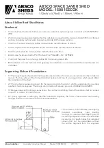 Preview for 16 page of ABSCO SHEDS 15081SECOK Manual