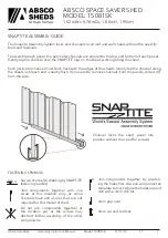 Preview for 5 page of ABSCO SHEDS 15081SK Manual