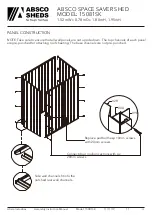 Preview for 13 page of ABSCO SHEDS 15081SK Manual