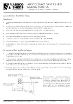 Preview for 16 page of ABSCO SHEDS 15081SK Manual